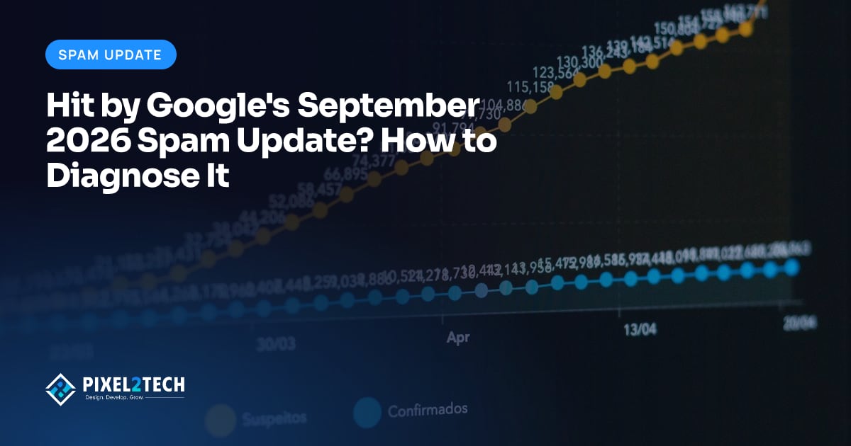 Website analytics dashboard showing a sharp decline in organic search traffic