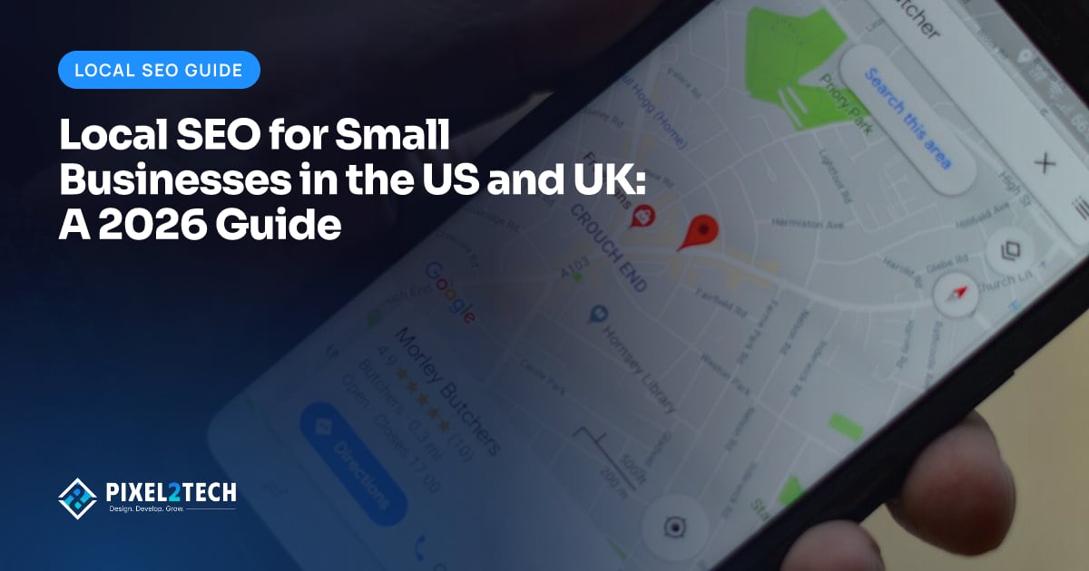 Hand holding a phone showing a local business listing on Google Maps