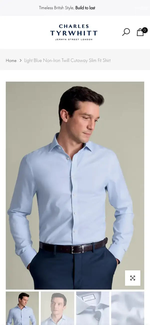Charles Tyrwhitt Pakistan store on mobile, screen 2
