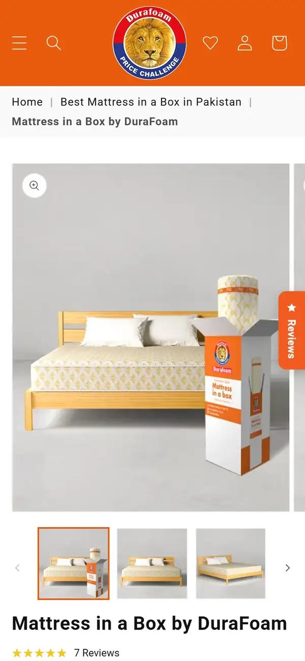 Durafoam store on mobile, screen 2