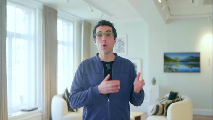 Presenter-led interview in a home setting — preview frame