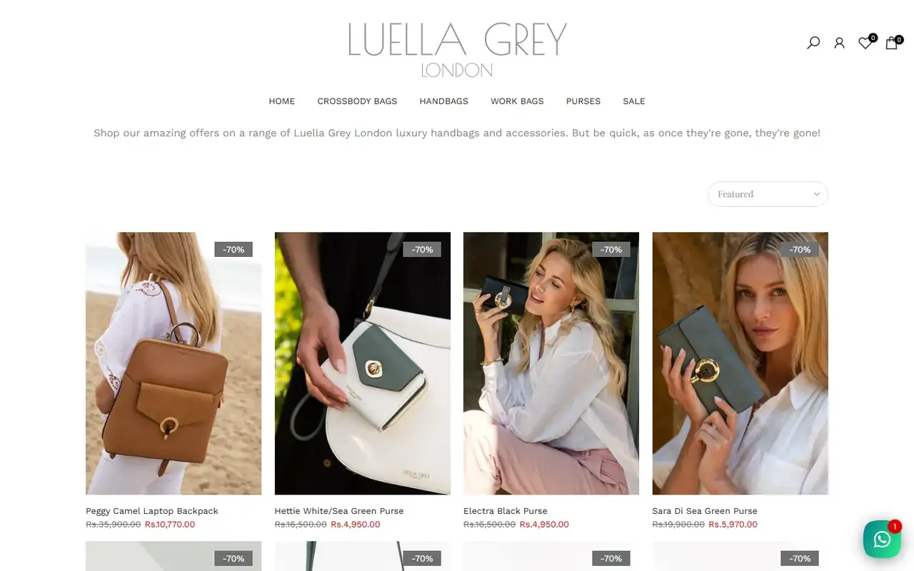 Luella Grey Pakistan store, page 2 on desktop