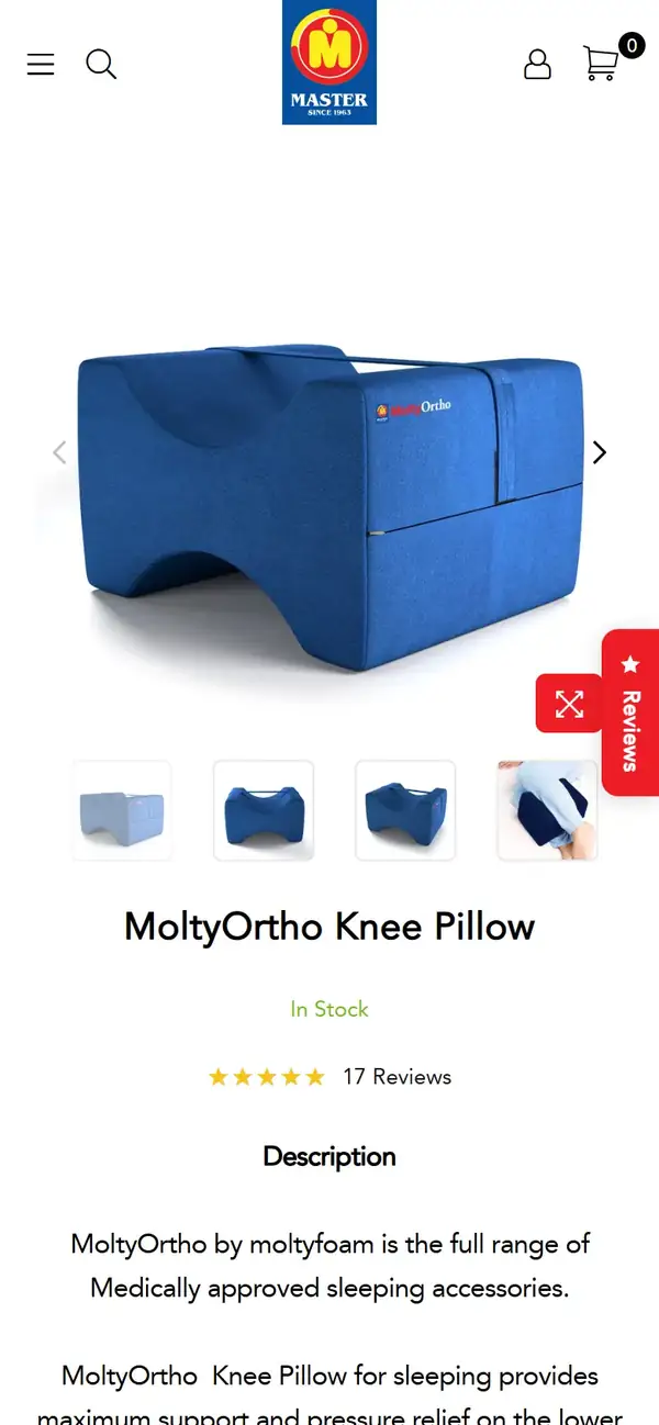 Master MoltyFoam store on mobile, screen 2