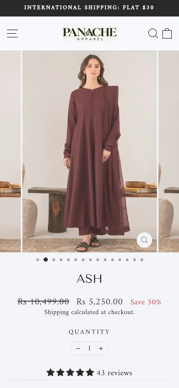 Panache Apparel store on mobile, screen 2