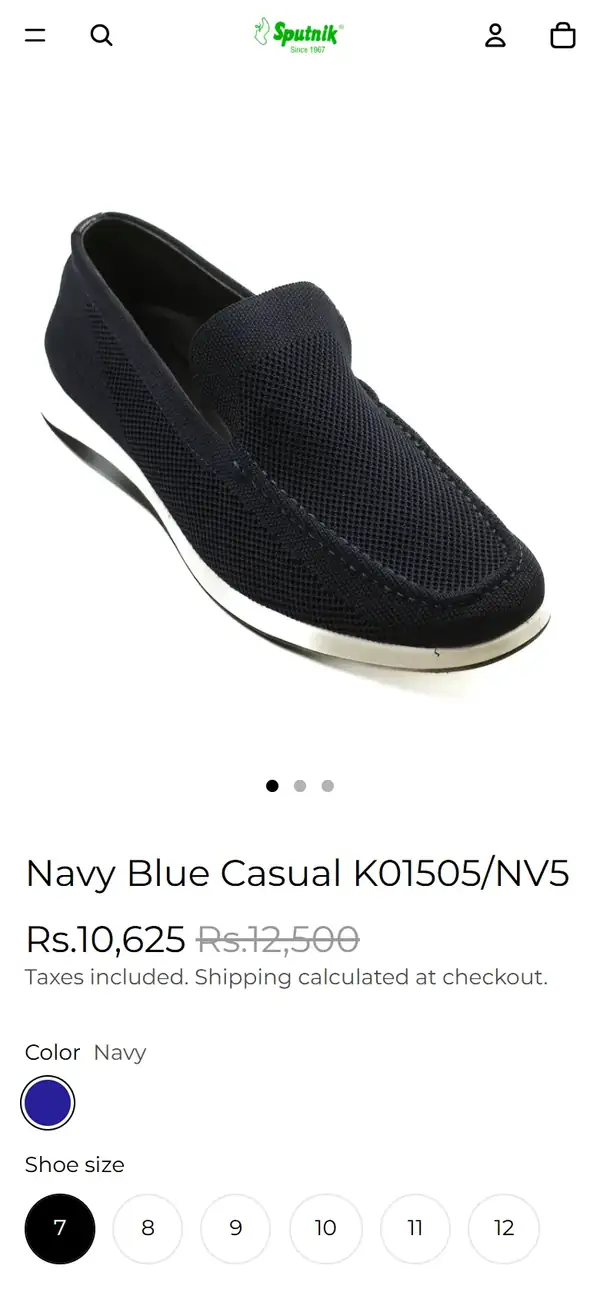 Sputnik Footwear store on mobile, screen 2