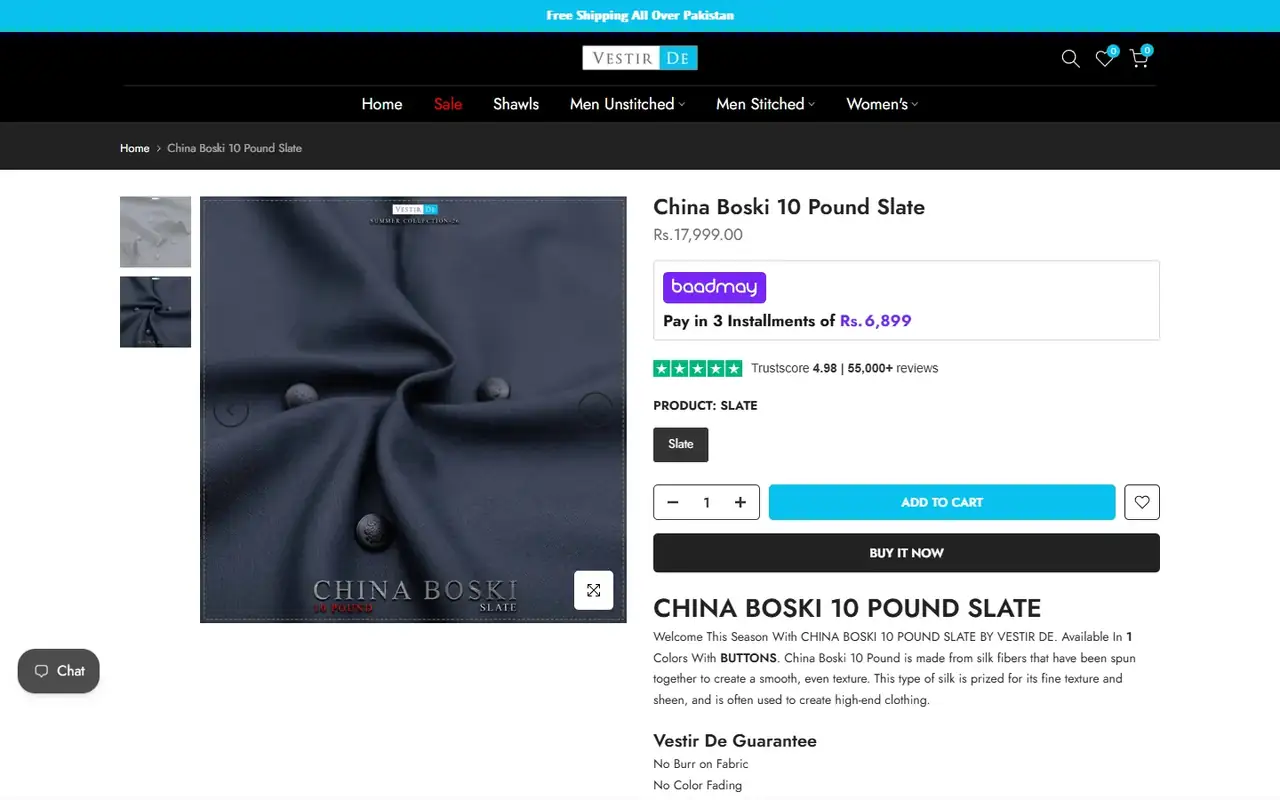 Vestir De store, page 3 on desktop